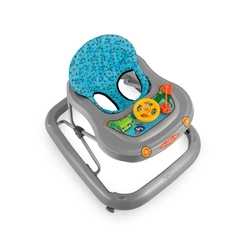 Andador Infantil com Regulagem de Altura Tutti Baby Acqua Cinza