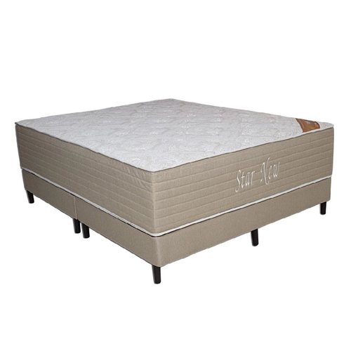 Box Queen Ortobom Star New 1050315925 Bege