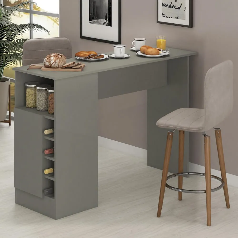 Bancada Fellicci Gourmet BC01 136cm Cinza SE