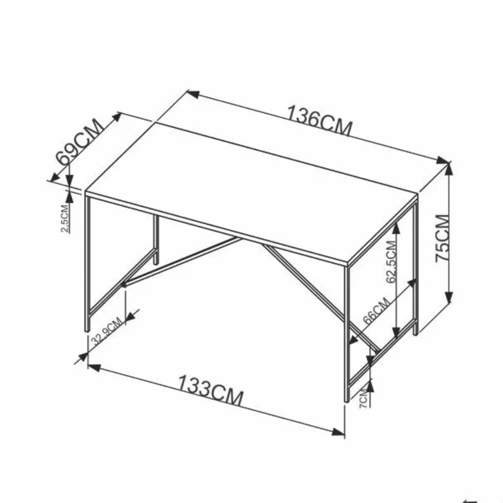 Conjunto de Mesa com 4 bancos Artesano Industrial 27847 VMT.DP Vermont/Preto SE