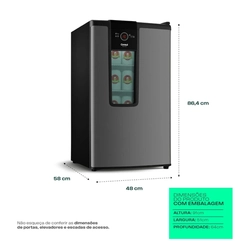 Cervejeira Frost Free Painel Digital Consul CZD12AT Cinza Titanium
