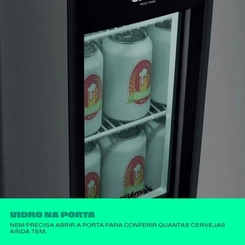 Cervejeira Frost Free Painel Digital Consul CZD12AT Cinza Titanium