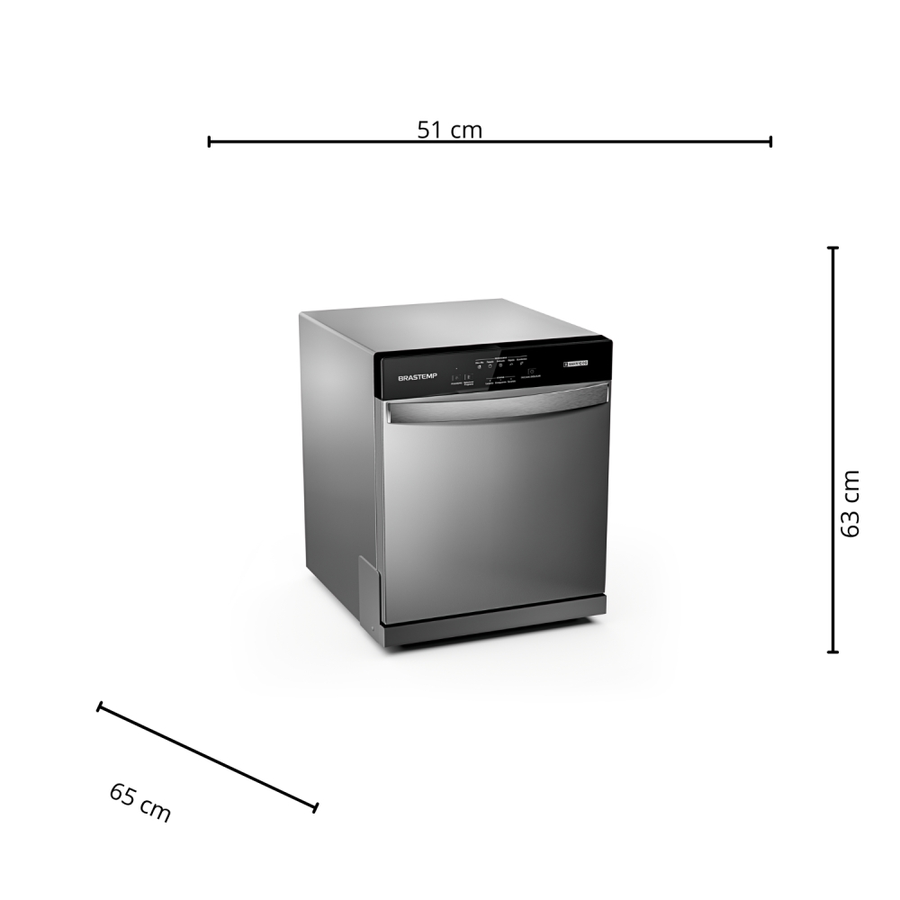 Lava Louças Brastemp 8 Serviços Blf08bs Cinza Metálico