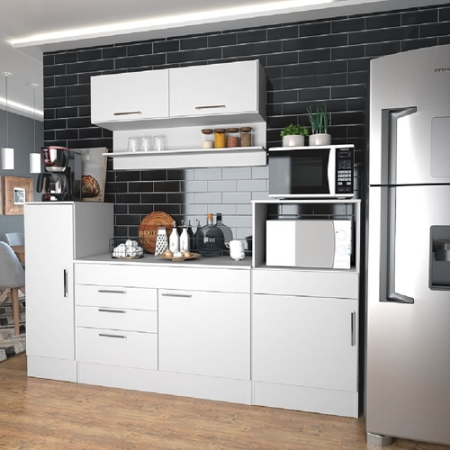 Cozinha Modulada Nova Mobile CJ01.038 Branco SE