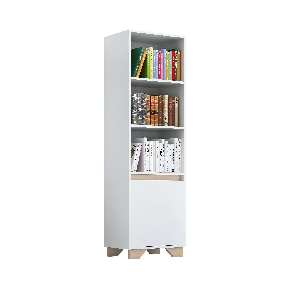 Rack com Painel Quiditá Benevello 2040 BAC/SIENA Branco/Siena SE