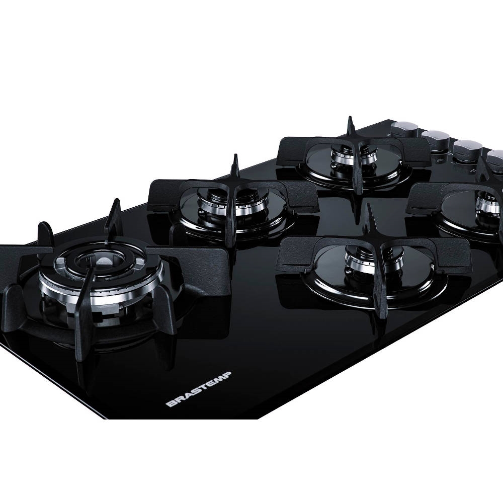 Cooktop 5 Bocas Brastemp BDT86AE Timer Touch SE