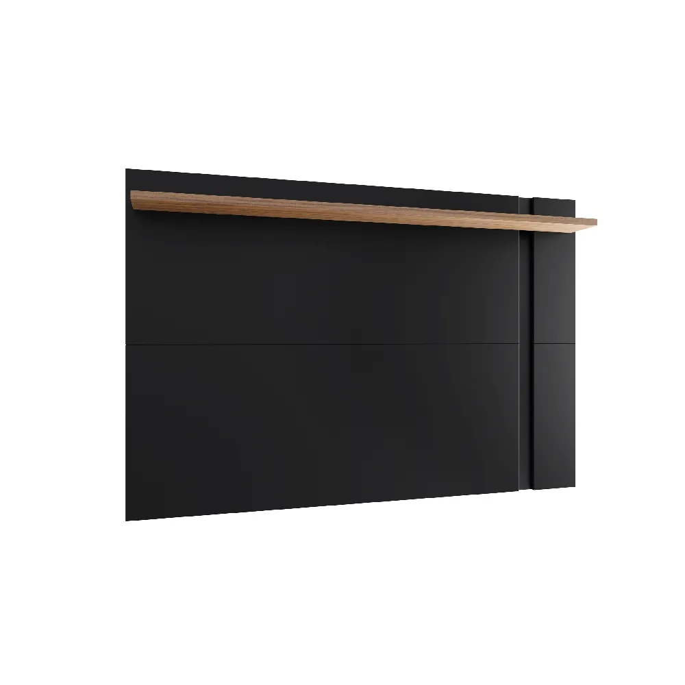 Painel para TV até 70" Colibri Leme 1.637.A0.662A.1 Preto Fosco/Noce Milano SE