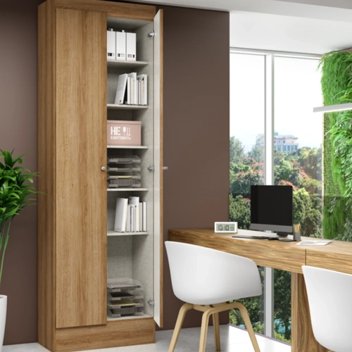 Sapateira Multiuso com Portas THB Space 5702 Almendra Acetinado