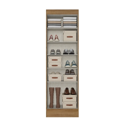Sapateira Multiuso com Portas THB Space 5702 Almendra Acetinado