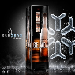 Cervejeira 1 Porta com Visor 324L Metalfrio VN28FP Preta