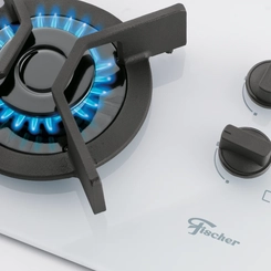 Cooktop 4 Bocas Tripla Chama Fischer Infinity 26297 Branco Bivolt SE