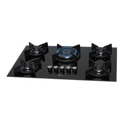 Cooktop 5 Bocas Tripla Chama Fischer Infinity 26298 Preto Bivolt SE