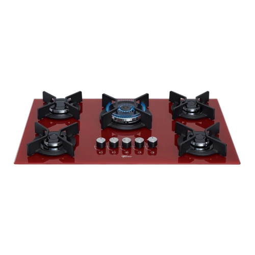 Cooktop 5 Bocas Tripla Chama Fischer Infinity 26298 Vermelho Bivolt SE