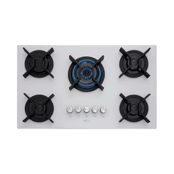 Cooktop 5 Bocas Tripla Chama Fischer Infinity 26298 Branco Bivolt SE