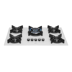 Cooktop 5 Bocas Tripla Chama Fischer Infinity 26298 Branco Bivolt SE