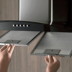 Coifa 90cm Depurador ou Exaustor Fischer Fit Line Inox com Vidro SE
