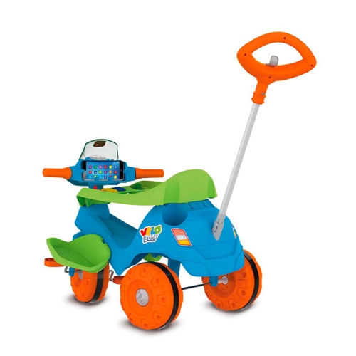 Triciclo Infantil Bandeirante Velobaby com Buzina Azul