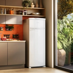 Freezer Vertical Frost Free Flex 1 Porta 228L Brastemp BVR28NB Branco
