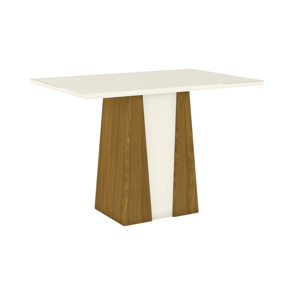 Mesa de Jantar 4 Lugares Henn Orus S210.151 Retangular Nature/Off White SE