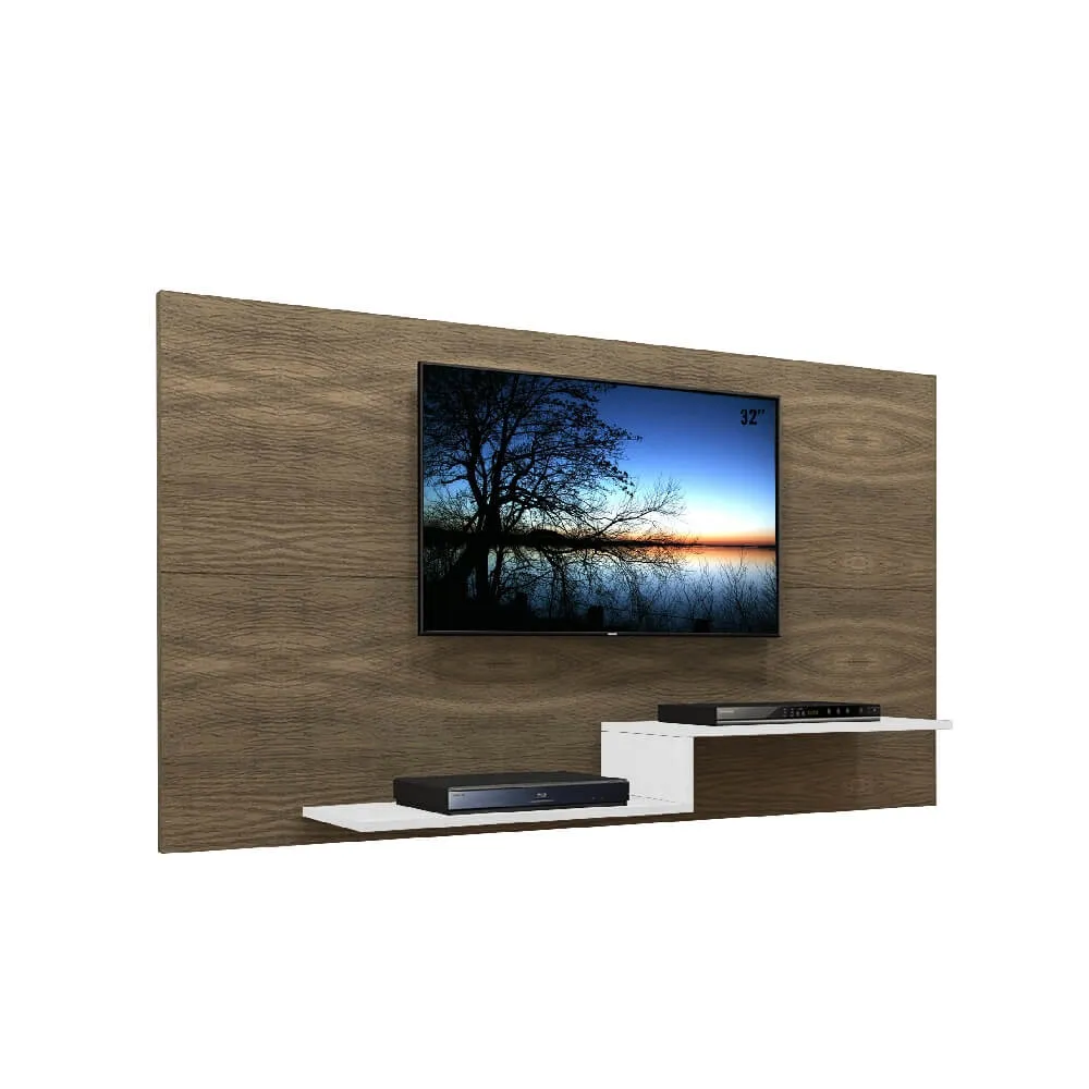 Painel para TV até 32" Canção Turim 16002.001 Ameixa Negra/Branco SE