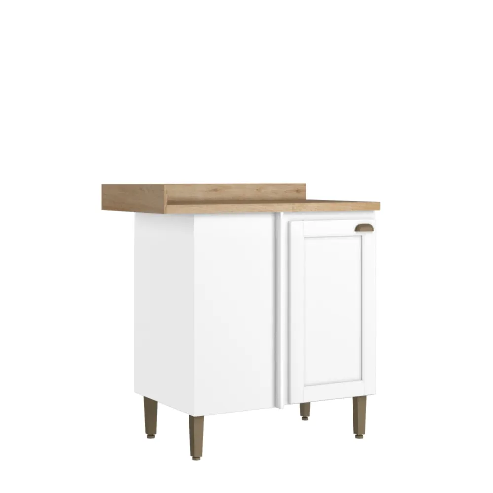 Balcão 94cm THB 1 Porta Classy CC211 Branco/Carvalho/Mel SE