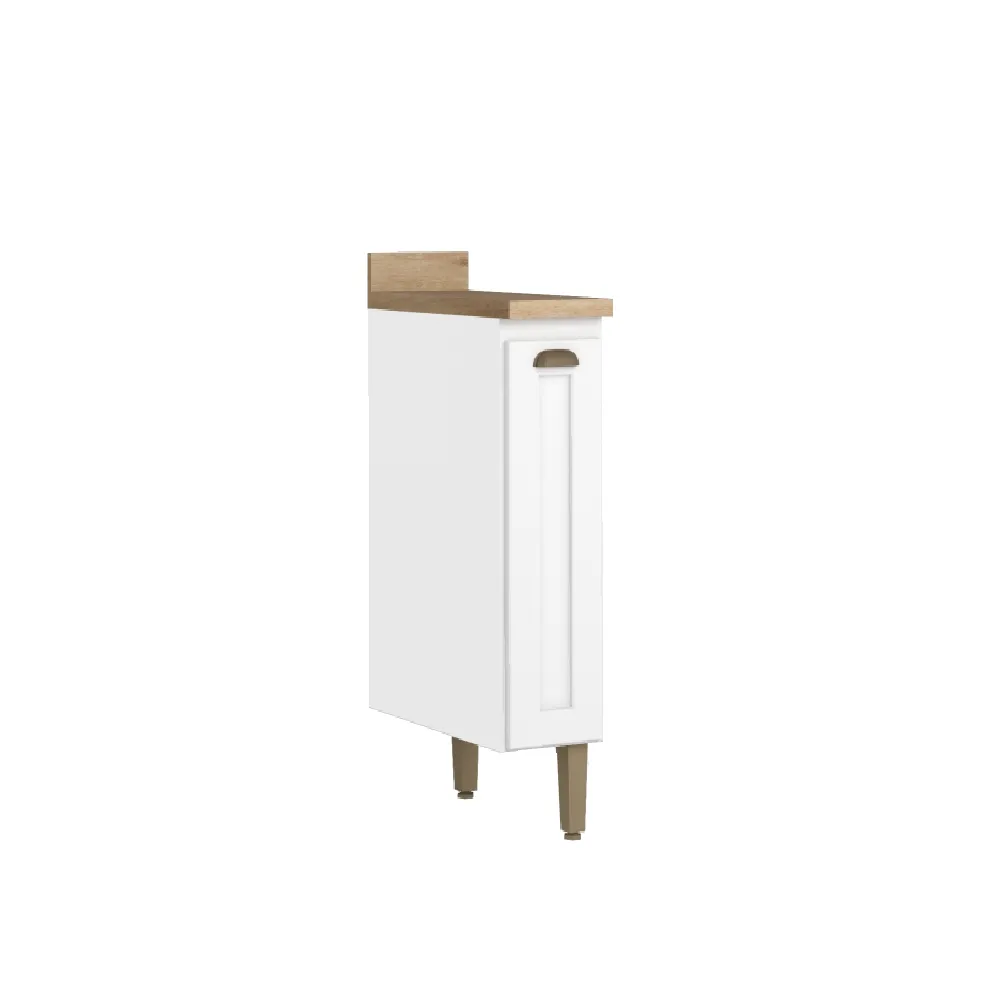 Balcão 20cm THB 1 Porta Classy CC251 Branco/Carvalho/Mel SE