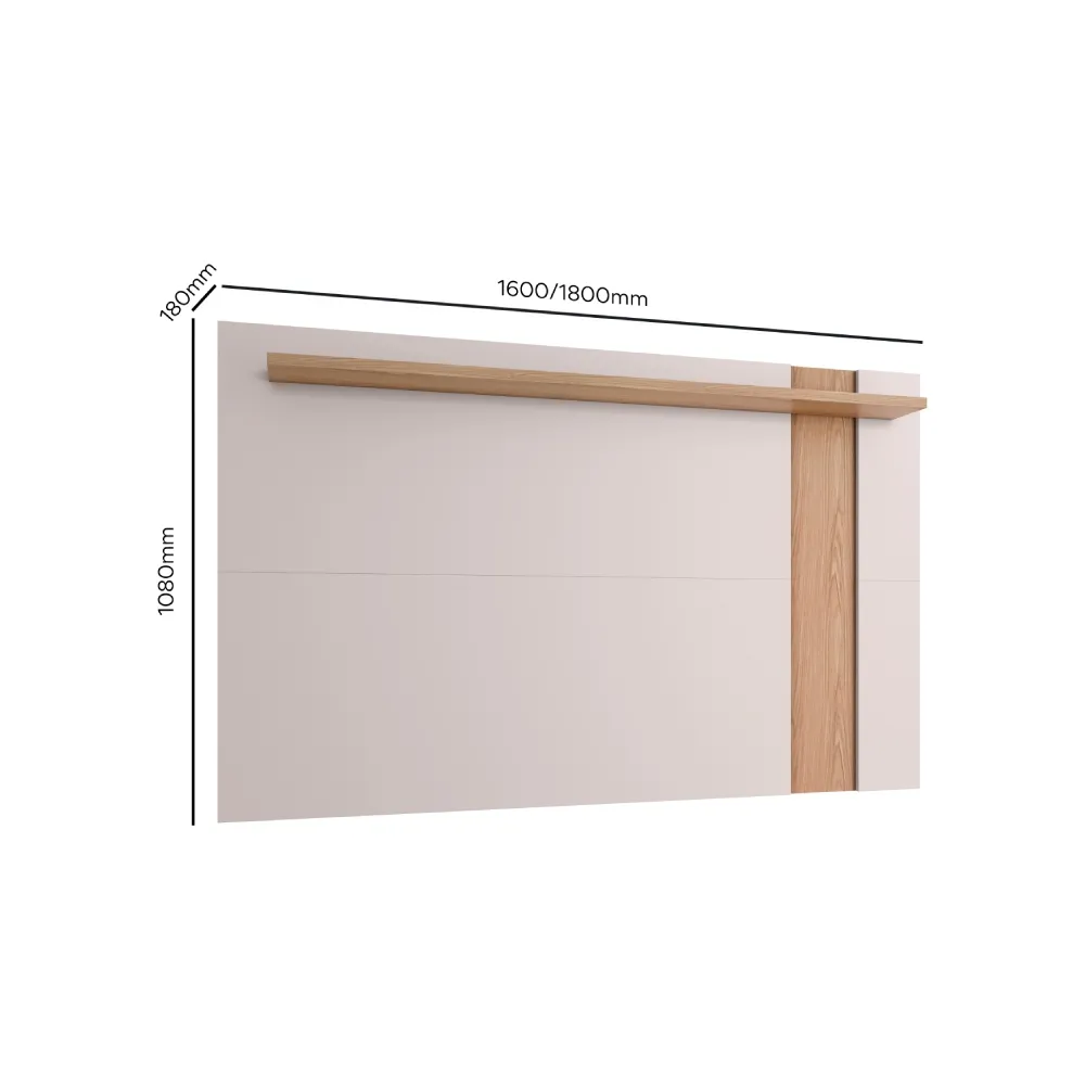 Painel para TV até 70" Colibri Extensivo Leme Freijó/Off White