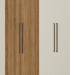 Guarda-Roupa THB Presence 6 Portas 2 Gavetas Almendra/Off White