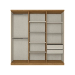 Guarda-Roupa THB Presence 6 Portas 2 Gavetas Almendra/Off White