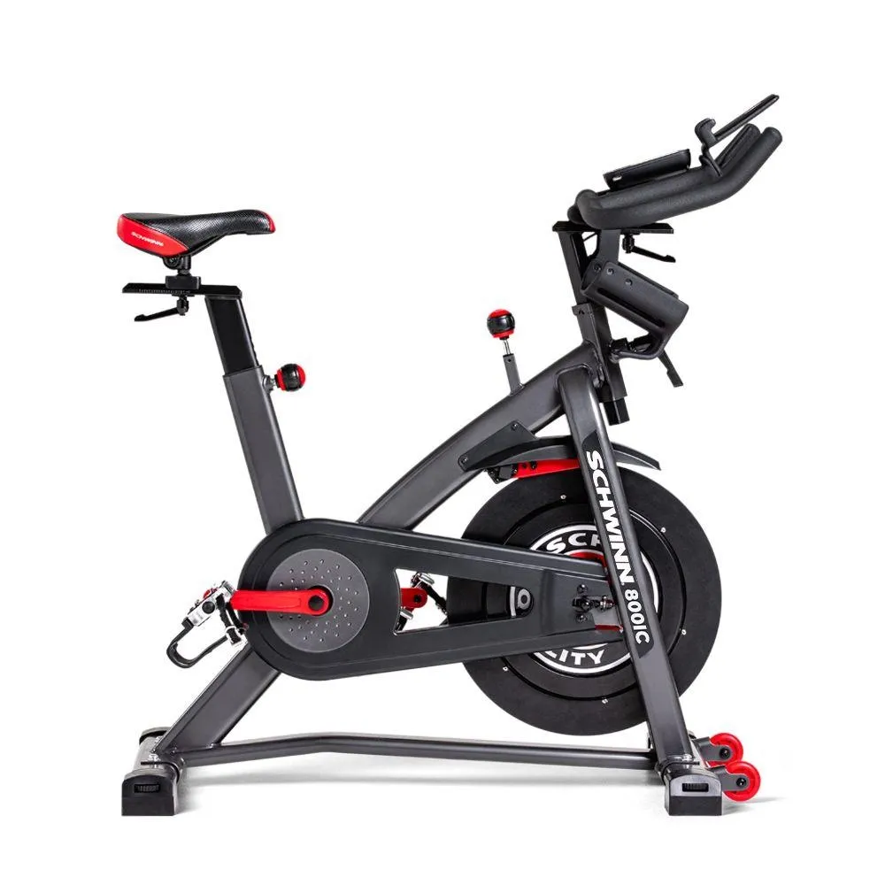 Bicicleta Ergométrica Spinning Schwinn Bivolt IC4/800IC 150KG Roda de Inércia 18KG Painel Bluetooth GY006