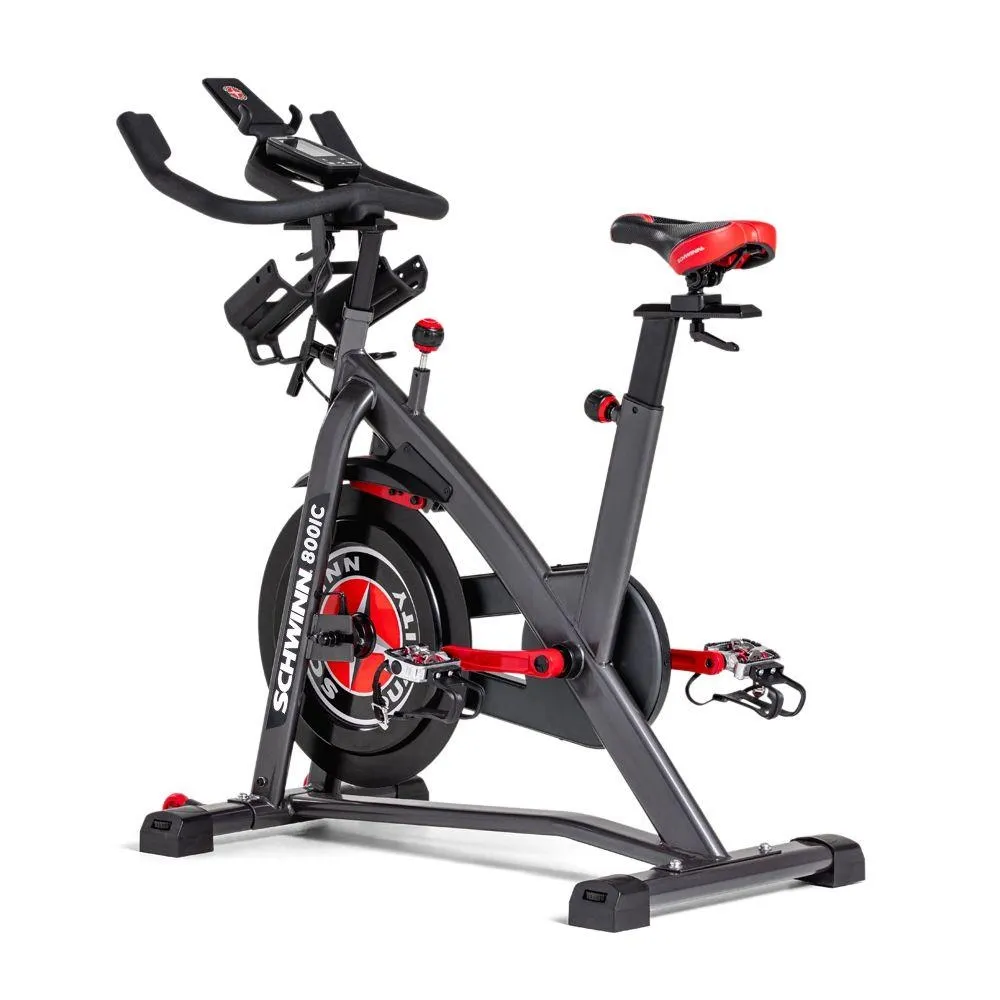 Bicicleta Ergométrica Spinning Schwinn Bivolt IC4/800IC 150KG Roda de Inércia 18KG Painel Bluetooth GY006