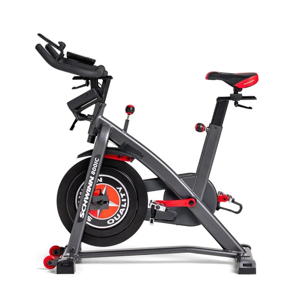 Bicicleta Ergométrica Spinning Schwinn Bivolt IC4/800IC 150KG Roda de Inércia 18KG Painel Bluetooth GY006