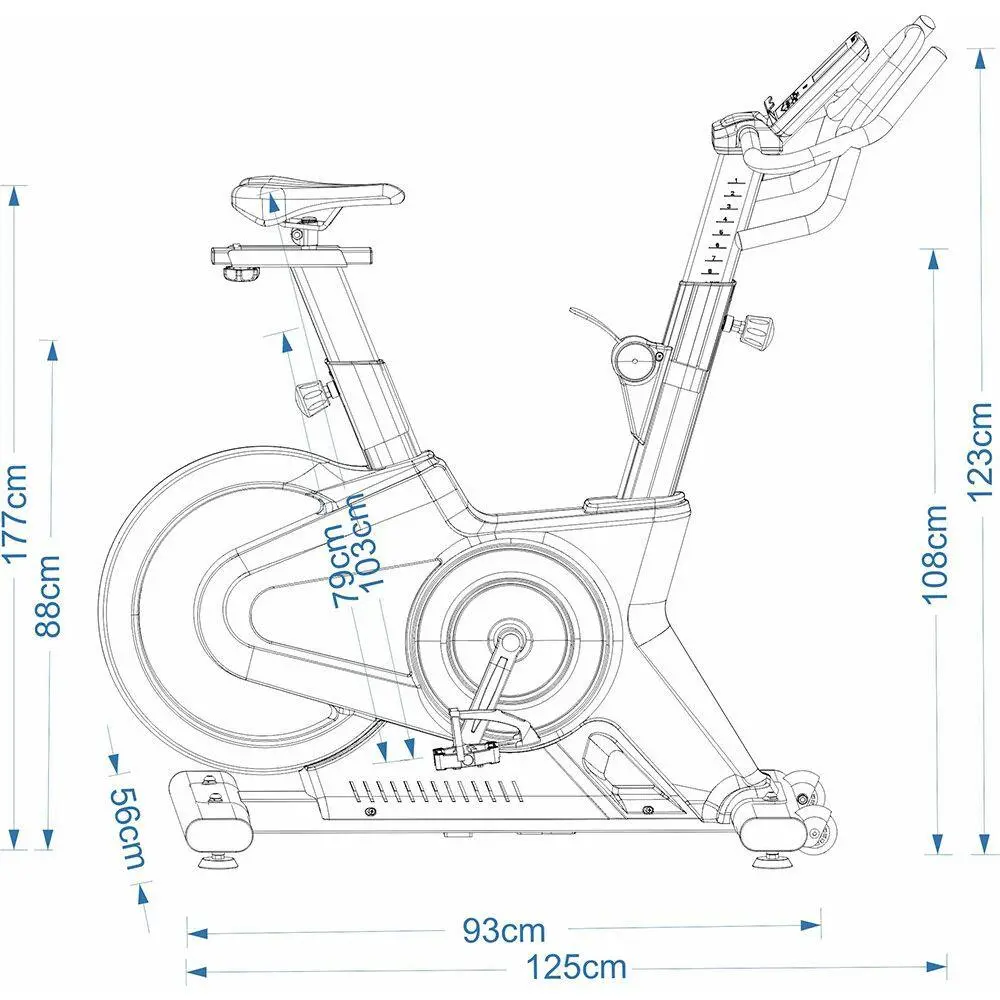 Bicicleta Ergométrica Gallant Smart Spinning Até 150Kg Magnética (GSB18SMGA-PT)