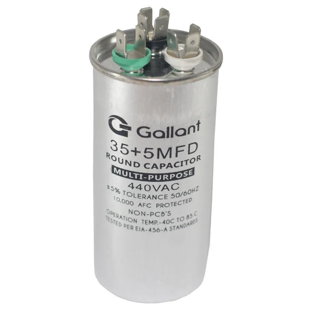 Capacitor CBB65 Gallant 35+5MF +-5% 440 VAC GCP35D05A-IX440