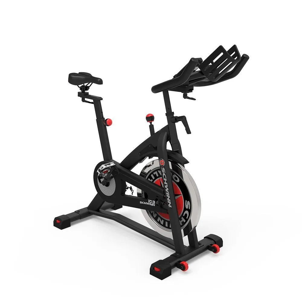 Bicicleta Ergométrica Spinning Schwinn IC3-IC7 até 135KG com Roda de Inércia 18KG e Painel LCD GY002