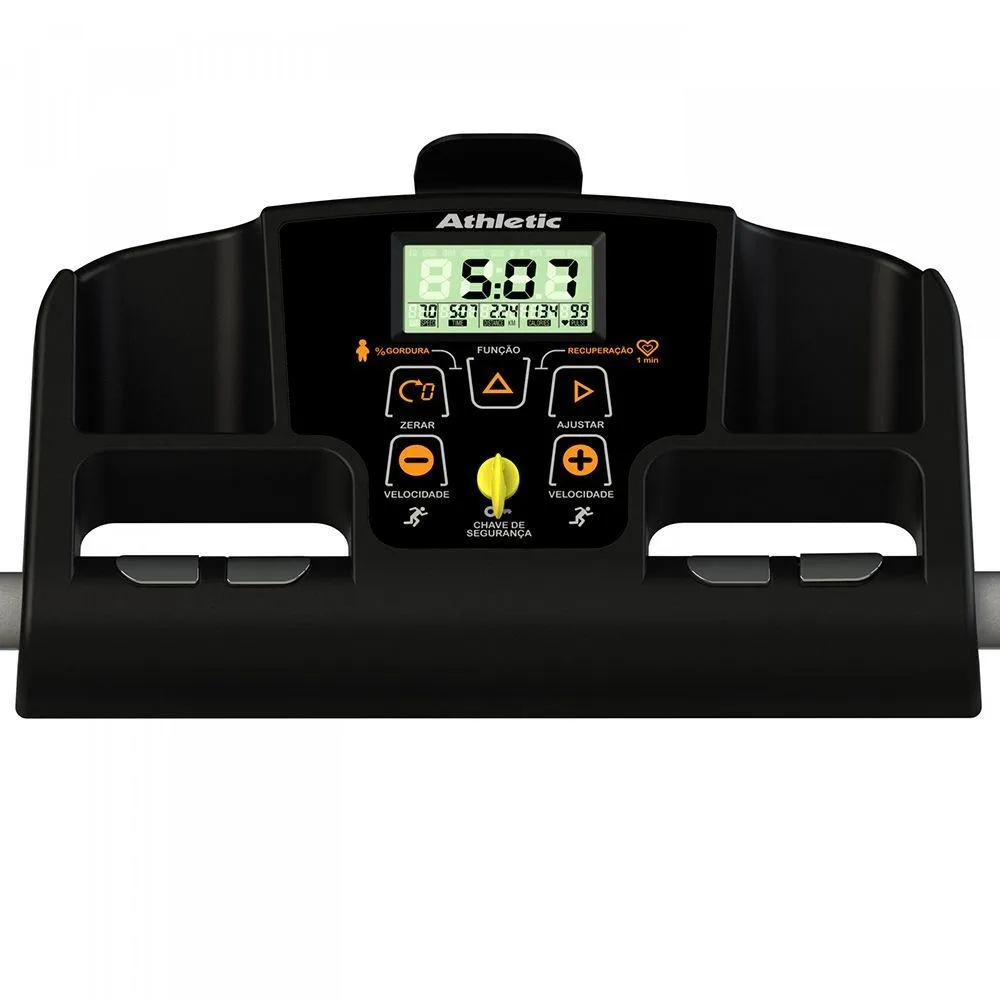 Esteira Eletrônica Athletic Runner Motor 4.0 HPM até 14KM/H 120KG 2 Níveis de Inclinação Bivolt 3256