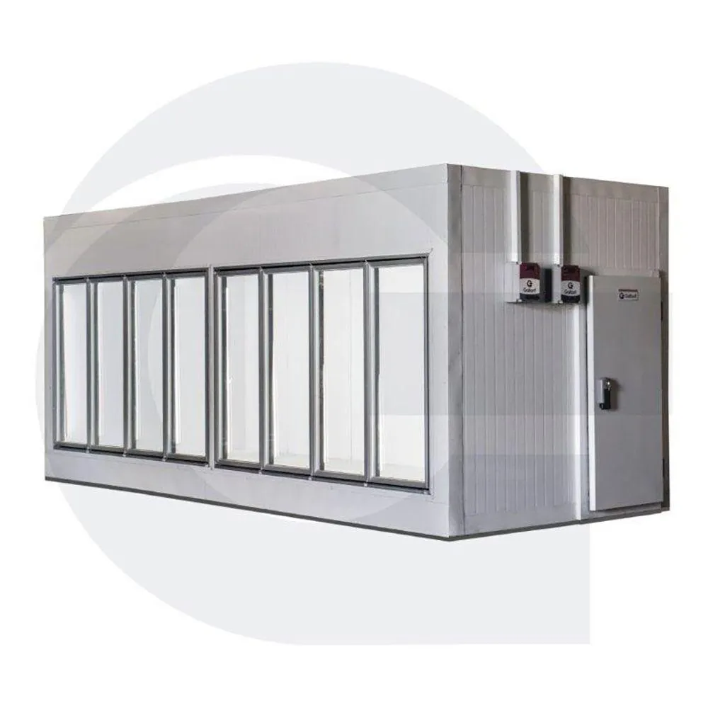 Walk in Cooler Gallant Resfriados 8 Portas Vidro sem Piso Painel 220V/3F CWRSP-08