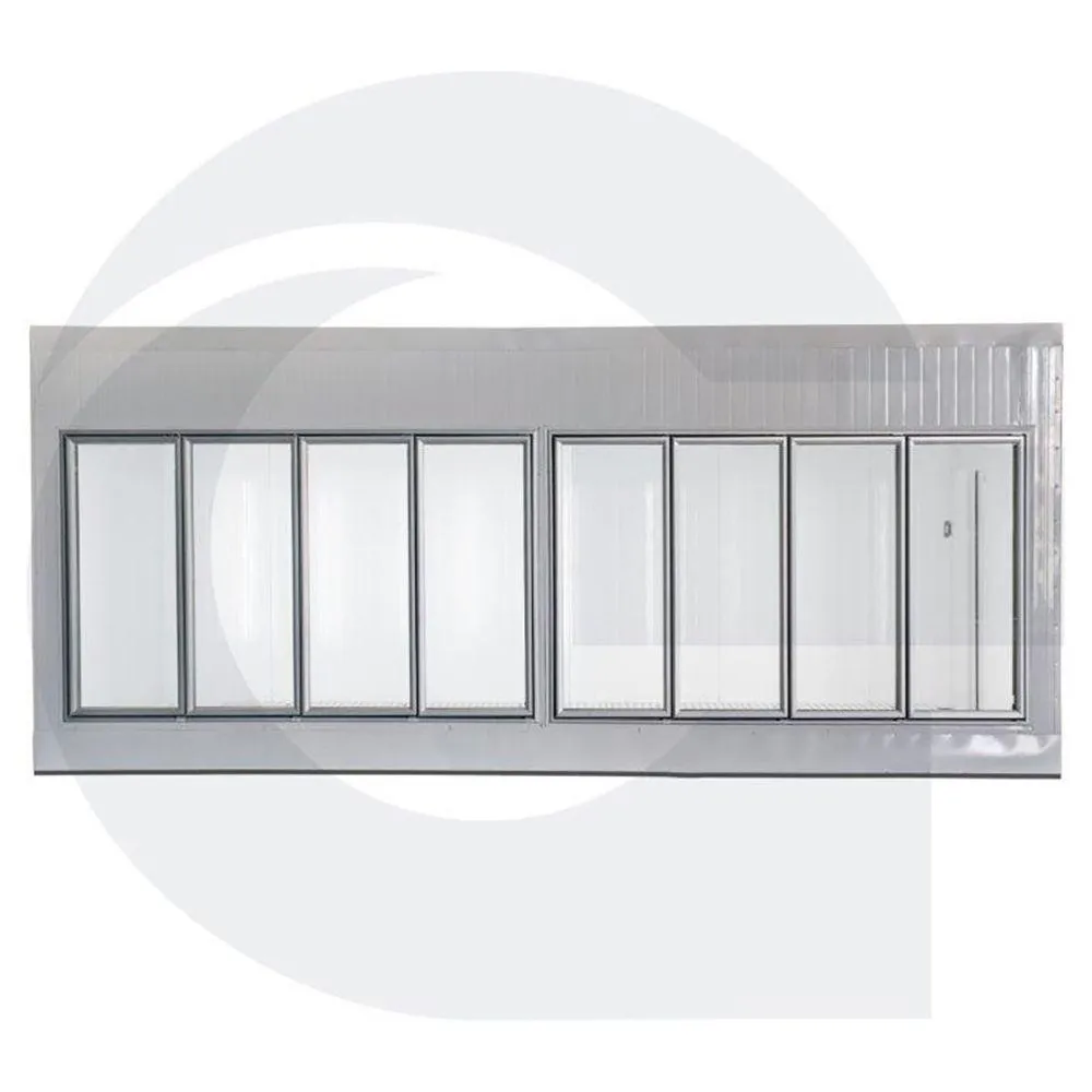 Walk in Cooler Gallant Resfriados 8 Portas Vidro sem Piso Painel 220V/3F CWRSP-08