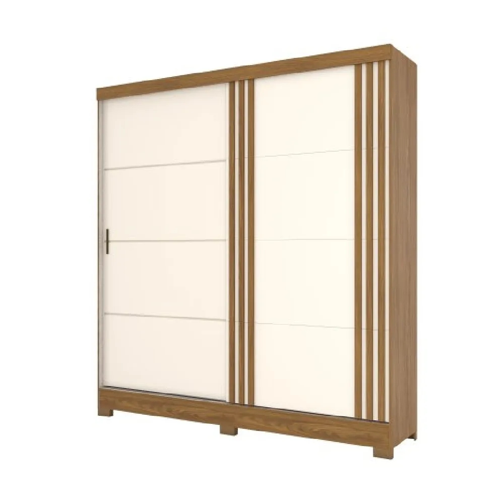 Guarda-Roupa 2 Portas Henn Briz B352 3 Gavetas Nature/Off White