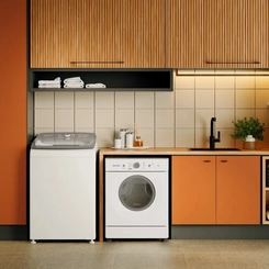 Secadora de Roupas de Piso Brastemp 10kg Abertura Frontal BSR10BB Branca
