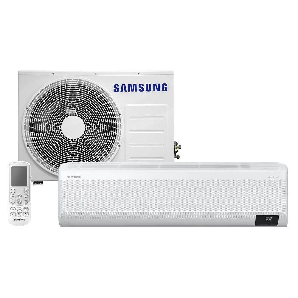 Ar Condicionado Split Inverter Samsung WindFree Connect 18000 BTUs Frio 220V AR18BVFAAWKXAZ