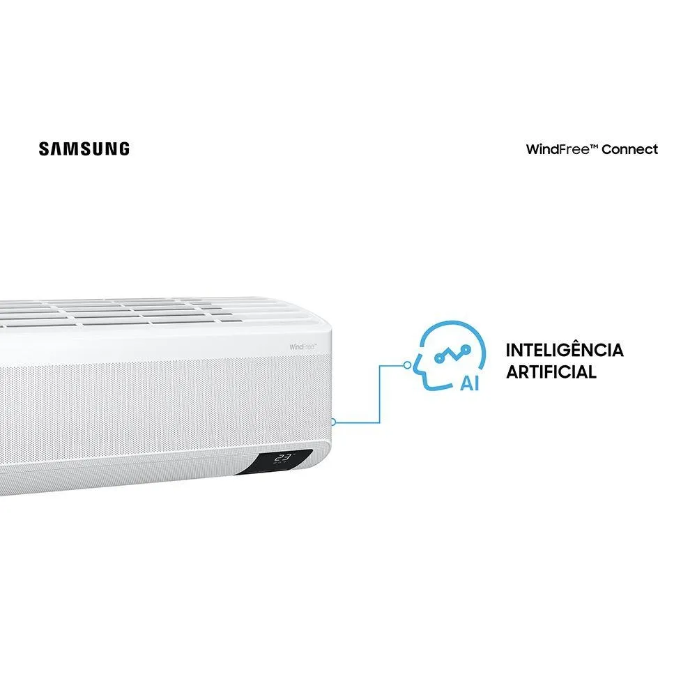 Ar Condicionado Split Inverter Samsung WindFree Connect 18000 BTUs Frio 220V AR18BVFAAWKXAZ