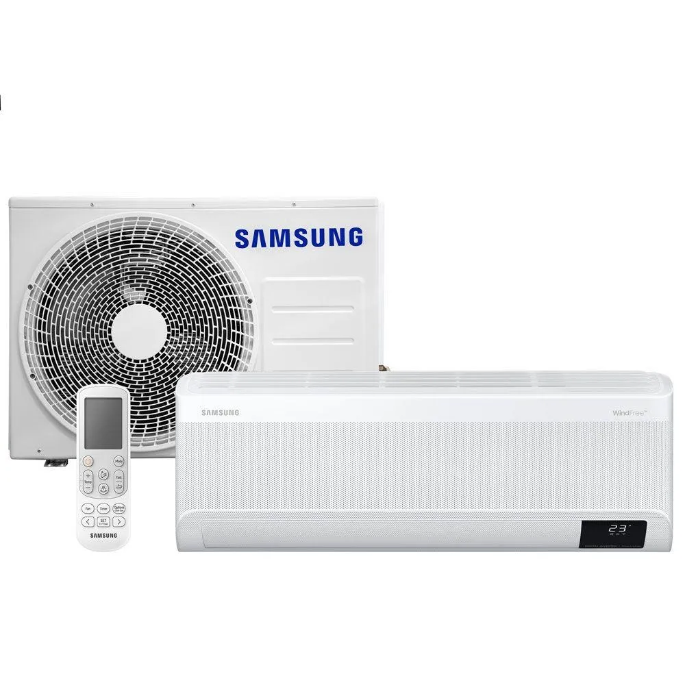 Ar Condicionado Split Inverter Samsung WindFree 22000 BTUs Quente/Frio 220V AR24ASHABWKXAZ