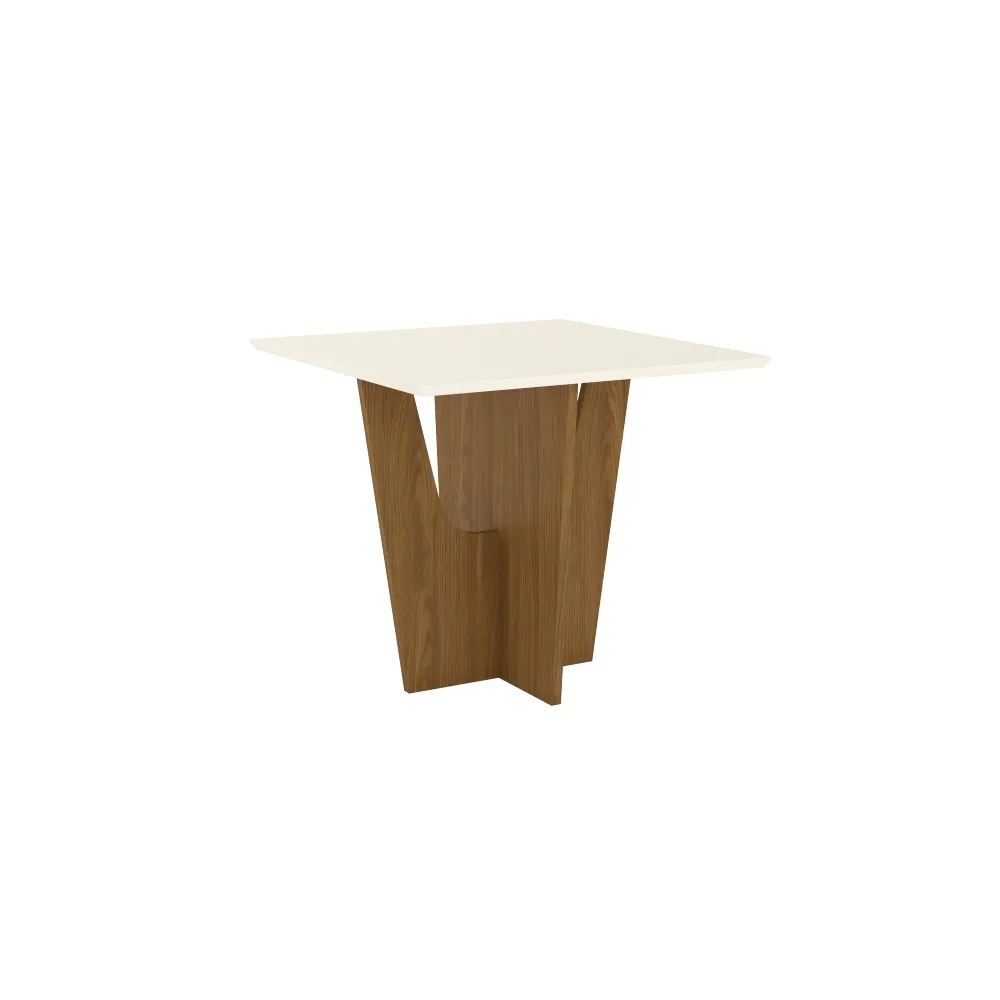 Mesa de Jantar 4 Lugares Henn Vértice SC39-127 com Tampo Nature/Off White SE