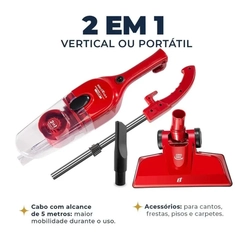Aspirador Vertical 1.400W Filtro Ciclone Britânia BAS1500V Vermelho