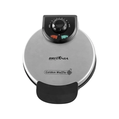 Máquina de Waffle 850W Britânia Golden 64002067 Inox