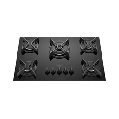 Cooktop 5 Bocas Dako Supreme com Tripla Chama Preto Bivolt
