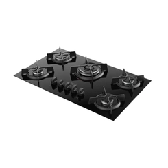 Cooktop 5 Bocas Dako Supreme com Tripla Chama Preto Bivolt