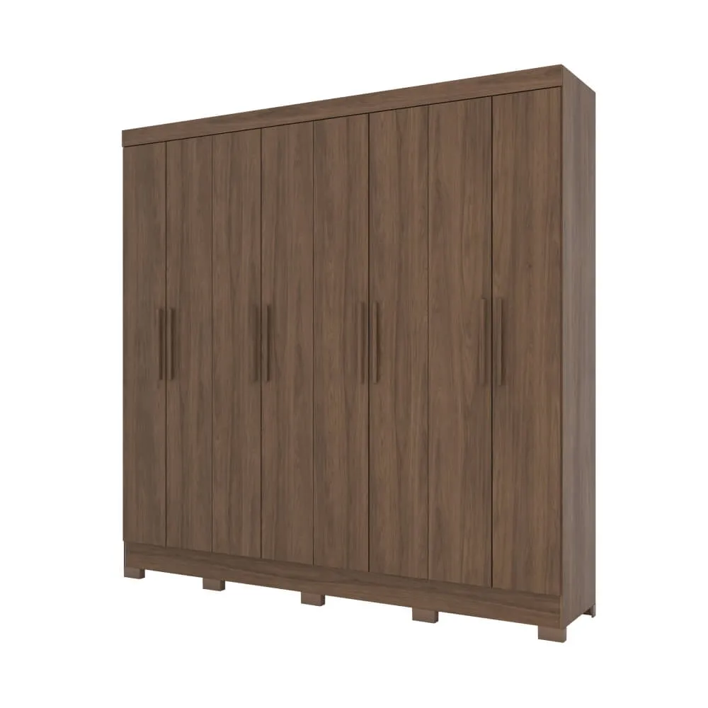 Guarda-Roupa 8 Portas Henn Briz B51-130 4 Gavetas Castanho HP SE