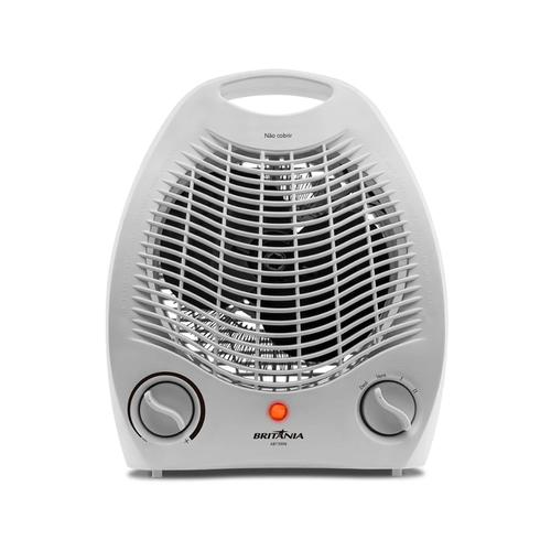 Aquecedor Elétrico Termoventilador 1.500W Controle de Temperatura Britânia AB1100N Branco